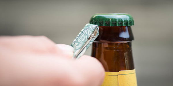 How to open a bottle without a bottle opener?